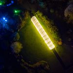 brooklyn botanic garden lightscape from a drone